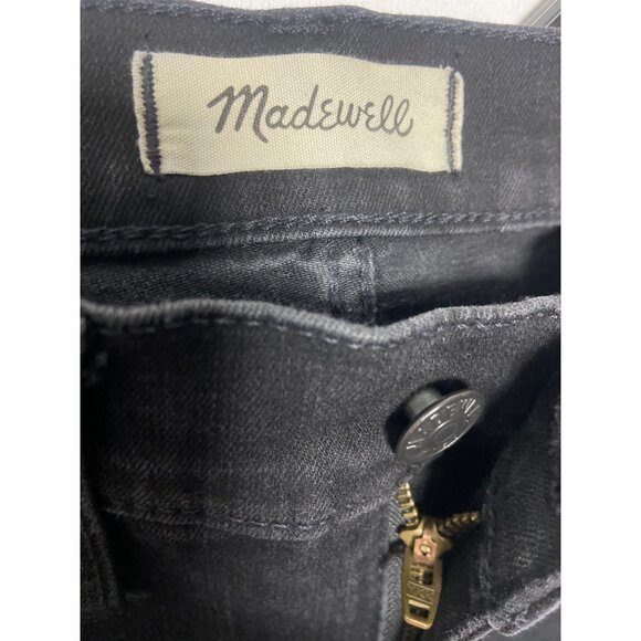 Madewell Womens 10" High-Rise Skinny Jeans Size 26 Black Denim - Picture 3 of 14